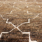 Tapete Bazhars Morroco café pieza única con textura natural y diseño contemporáneo ideal para sala o recámara en espacios modernos