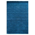 Tapete decorativo Bazhars Primavera Super azul, alfombra de lana con diseño elegante ideal para sala o recámara