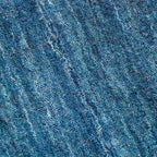Tapete decorativo Bazhars Primavera Super azul, alfombra de lana con diseño elegante ideal para sala o recámara