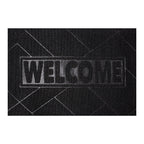 Tapete Relief Mat negro 40x60 cm con textura suave y diseño contemporáneo ideal para baño en espacios modernos