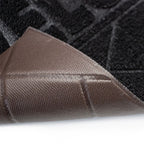 Tapete Relief Mat negro 40x60 cm con textura suave y diseño contemporáneo ideal para baño en espacios modernos
