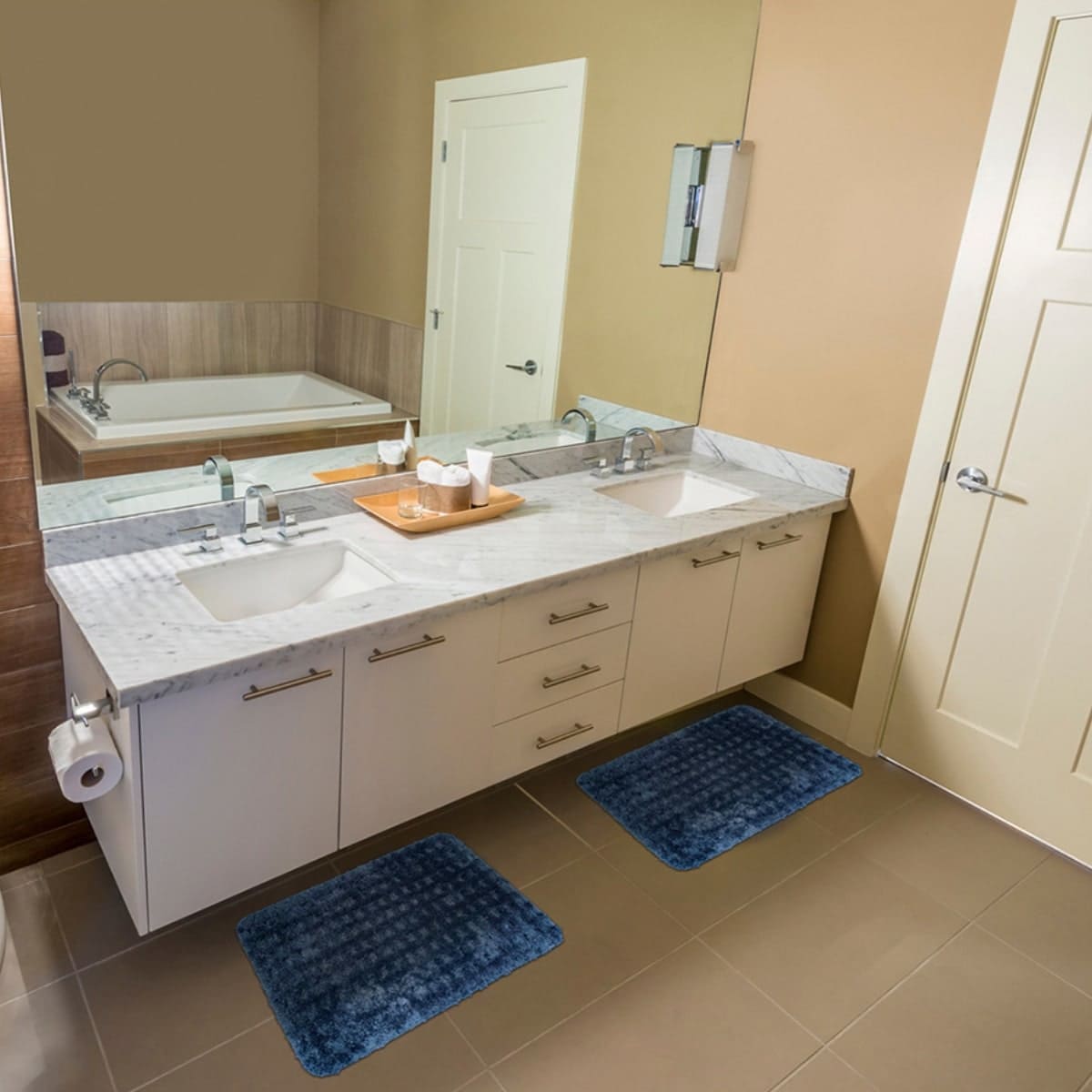 Tapete waffle bath mat navy 40x60 cm (2)