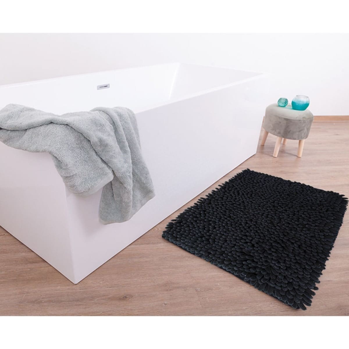 Tapete de baño coral negro (4)