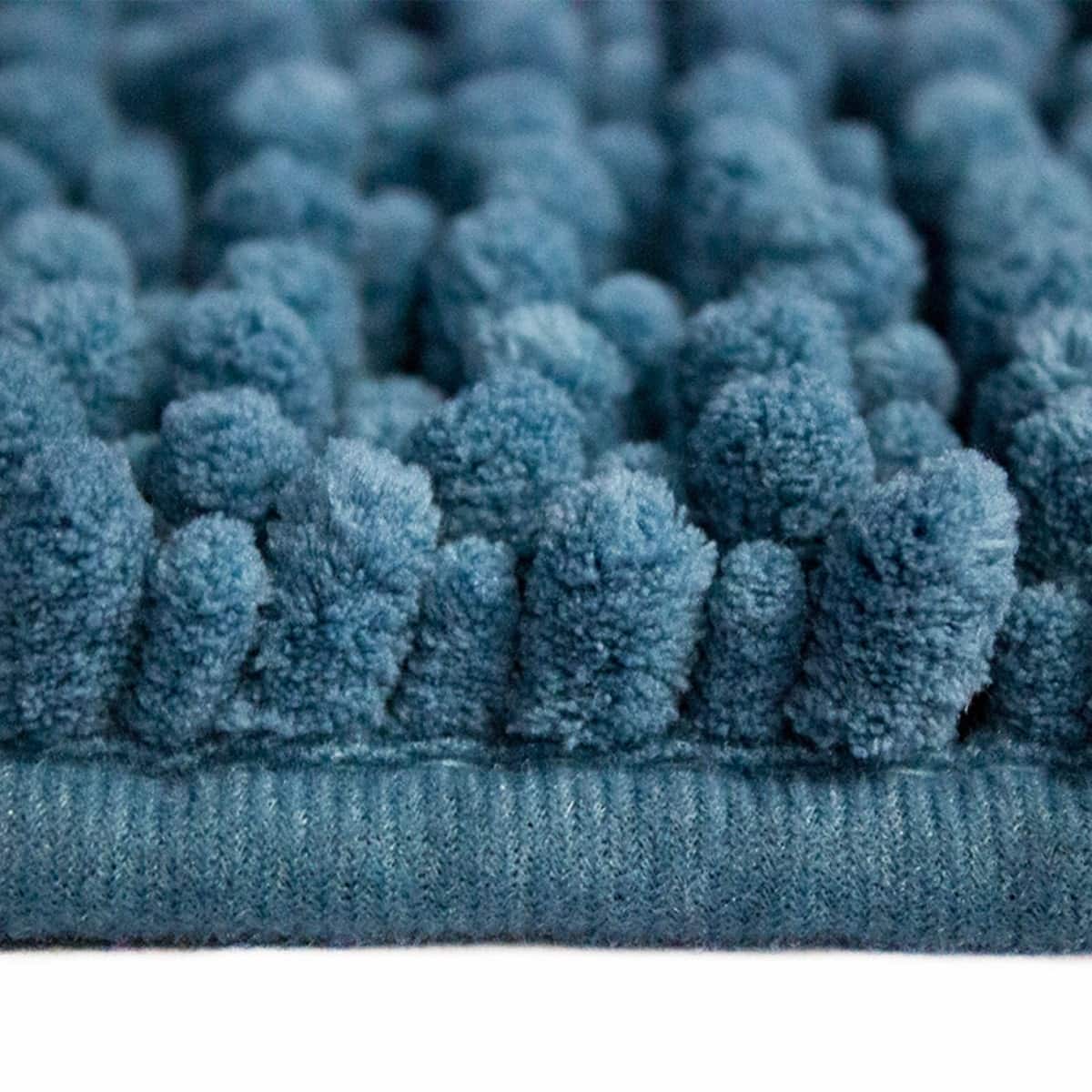 Tapete de baño mix chenille azul 40x60 cm (3)