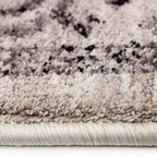 Tapete Abydos 4151 formas beige con textura suave y diseño contemporáneo ideal para sala o recámara en espacios modernos