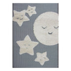 Tapete Agra Kids Moon 120x170 cm con diseño infantil y textura suave que brinda confort y estilo en espacios para niños