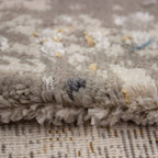 Tapete decorativo Ankara 101 beige 200x300 cm, alfombra moderna de polipropileno con diseño elegante ideal para sala o comedor