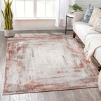 Tapete Argana crema 200x300 cm con diseño elegante y tonos claros que amplían visualmente el espacio con un estilo sofisticado