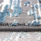 Tapete Artline azul con diseño moderno y tonalidad vibrante que aporta frescura y estilo a salas o recámaras contemporáneas