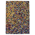 Tapete Bazhars Beach patchwork multi piezas únicas y exclusivas con textura suave y diseño contemporáneo ideal para sala o recámara en espacios modernos