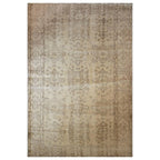 Tapete decorativo Bazhars Clásico Revival dorado, alfombra de lana con diseño tradicional ideal para sala o comedor