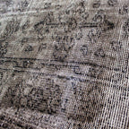 Tapete decorativo Bazhars Clásico Revival gris, alfombra de lana con diseño tradicional ideal para sala o comedor
