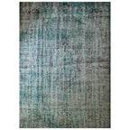 Tapete decorativo Bazhars Clásico Revival verde, alfombra de lana con diseño tradicional ideal para sala o comedor