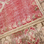 Tapete decorativo Bazhars Clásico Revival rojo 312, alfombra de lana con diseño tradicional ideal para sala o comedor