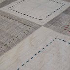 Tapete Bazhars Dhurrie Patch Stich diseño multicolor con textura natural y diseño contemporáneo ideal para sala o recámara en espacios modernos