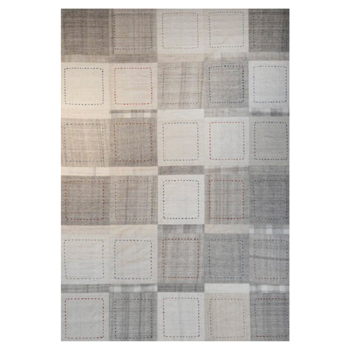 Tapete Decorativo Bazhars Dhurrie Patch Stich Multi