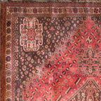 Tapete Bazhars Ghashgai pieza única 205x289 cm con textura natural y diseño contemporáneo ideal para sala o recámara en espacios modernos