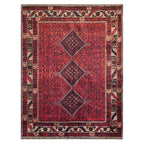 Tapete Bazhars Ghashgai pieza única 206x165 cm con textura natural y diseño contemporáneo ideal para sala o recámara en espacios modernos