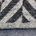 Tapete decorativo Bazhars Helen negro 280x380 cm, pieza única de lana con diseño elegante ideal para sala amplia o comedor