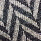Tapete decorativo Bazhars Helen negro 280x380 cm, pieza única de lana con diseño elegante ideal para sala amplia o comedor