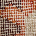 Tapete Bazhars Kilim Gokhan 117 terra pieza única 140x200 cm con estilo artesanal y tonos cálidos que brindan carácter y autenticidad al espacio