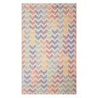 Tapete Bazhars Kilim Gokhan 009 multicolor con textura natural y diseño contemporáneo ideal para sala o recámara en espacios modernos