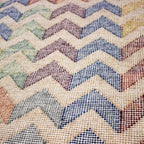 Tapete Bazhars Kilim Gokhan 009 multicolor con textura natural y diseño contemporáneo ideal para sala o recámara en espacios modernos