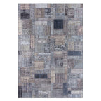 Tapete Bazhars Patchwork Turco Premium 4 pieza única y exclusiva 207x297 cm con textura suave y diseño contemporáneo ideal para sala o recámara en espacios modernos