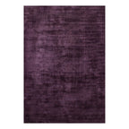 Tapete decorativo Bazhars Silk morado, alfombra de seda con diseño elegante ideal para sala o recámara