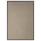 Tapete decorativo Bazhars sisal chocolate, alfombra de fibra natural con diseño elegante ideal para sala o comedor