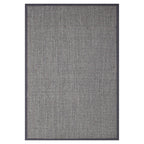 Tapete decorativo Bazhars sisal gris 240x340 cm, alfombra de fibra natural con diseño elegante ideal para sala o comedor