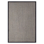 Tapete Bazhars sisal negro 300x400 cm con textura natural y diseño sobrio que aporta carácter y elegancia a espacios amplios