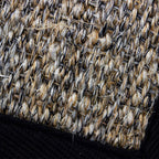 Tapete Bazhars sisal negro 300x400 cm con textura natural y diseño sobrio que aporta carácter y elegancia a espacios amplios