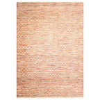 Tapete Bazhars yute rojo 230x330 cm pieza única y exclusiva con textura natural y diseño contemporáneo ideal para sala o recámara en espacios modernos