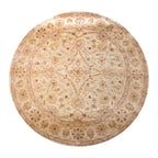 Tapete Bazhars Ziegler redondo 220x225 cm con textura natural y diseño contemporáneo ideal para sala o recámara en espacios modernos