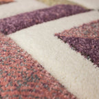 Tapete pie de cama Colours 3D 80x150 cm, alfombra moderna de polipropileno con diseño tridimensional ideal para recámara o pasillo