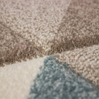 Tapete pie de cama Colours geometric 80x150 cm, alfombra moderna de polipropileno con diseño geométrico ideal para recámara o pasillo