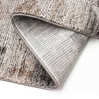 Tapete Cozy 624 formas café con textura suave y diseño contemporáneo ideal para sala o recámara en espacios modernos