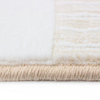 Tapete Echo 296 cream 160x230 cm con textura suave y diseño contemporáneo ideal para sala o recámara en espacios modernos