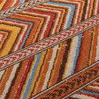Tapete decorativo Eco Friendly Rust 1801 líneas terra 160x230 cm, alfombra sustentable con diseño moderno ideal para sala o recámara