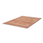 Tapete decorativo Eco Friendly Rust 1801 líneas terra 160x230 cm, alfombra sustentable con diseño moderno ideal para sala o recámara