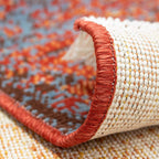 Tapete decorativo Eco Friendly Rust 1806 amarillo/terra 160x230 cm, alfombra sustentable con diseño moderno ideal para sala o recámara