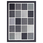 Tapete Fenix indoor outdoor cuadros gris 160x230 cm con textura resistente y diseño contemporáneo ideal para interior o exterior en espacios modernos