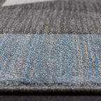 Tapete decorativo Flow geométrico azul para sala o recámara, diseño moderno con textura suave y estilo minimalista