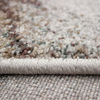 Tapete decorativo Flow ondas café 160x230 cm, alfombra moderna de polipropileno con diseño abstracto ideal para sala o recámara