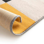 Tapete decorativo Fun 8601 amarillo 200x290 cm, alfombra moderna de polipropileno ideal para sala o recámara