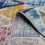 Tapete decorativo Kolor geométrico 160x230 cm, alfombra moderna de polipropileno ideal para sala o recámara