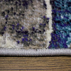 Tapete decorativo Kolor geométrico 160x230 cm, alfombra moderna de polipropileno ideal para sala o recámara