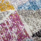 Tapete decorativo Kolor geométrico 160x230 cm, alfombra moderna de polipropileno ideal para sala o recámara
