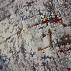 Tapete Konya crema/tierra 120x170 cm con combinación de tonos cálidos y diseño contemporáneo que aporta equilibrio y estilo al espacio